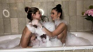 Nelly Kent and Gina Gerson fucking in the bathroom?