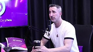 His fetish! Watching his woman fuck another man makes him cum - gustavo asbach sheer red.