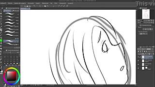 I painted this speedpaint of Gravity Rush Kat flashing her tits in the game