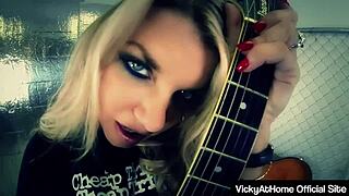 Vicky Vette Delivers Intense Blowjob, Cum Exploding On Her Big Tits