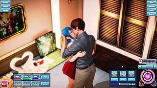 blue haired beauty getting fucked silly