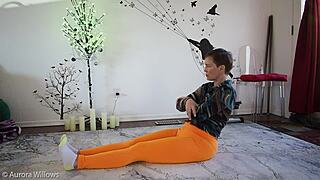 Yoga Lesson with Milf