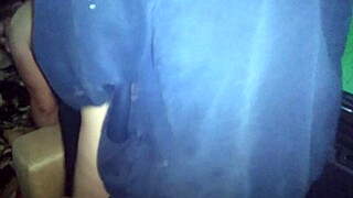 Pulled her thong aside and fucked her on the kitchen couch. 😏