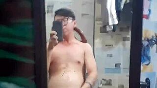 Vietnamese Gay Top Sucking Monster Cock In Condom!