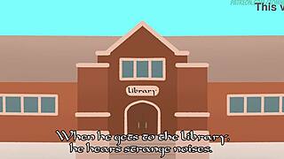 Chatting in the library with tomni for some romance! 📚❤️