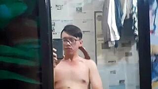 Vietnamese Gay Top Sucking Monster Cock In Condom!