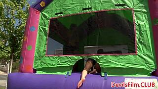 outdoor lesbians use dildo for muff diving and pussy licking