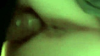 A homemade video of an amateur couple engaging in pussyfucking and creampie