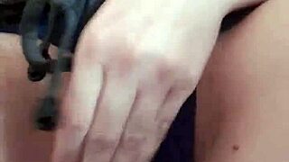 Lonely Girl Caresses Wet Pussy to Climax