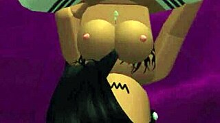 Roblox furry girl pleases her desires with indian maledom