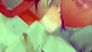 Craving stepson fulfills his desire with a firm slap on her big butt