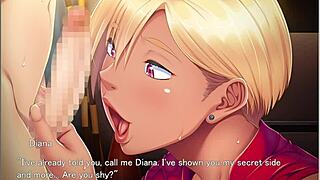 Wet titty fuck in this hentai episode