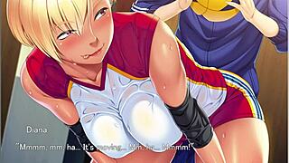 Wet titty fuck in this hentai episode