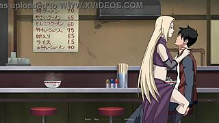 Ino enjoys a relaxing meal at the ramen shop