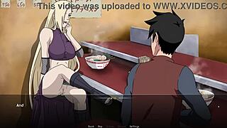 Ino enjoys a relaxing meal at the ramen shop