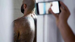 Gay amateur gets rough anal from hunky Nigerian stepdad