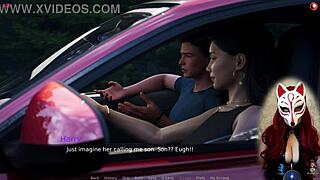 asian milf in pantyhose playing game 😍