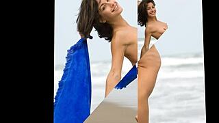 Modelz beauty poses gracefully in the sand under the sun. Stunning views all around.