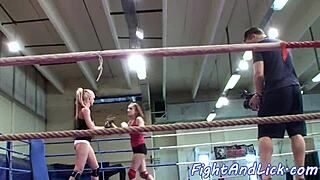 uhh, these wrestling european beauties are totally lickin pussies, ya know?