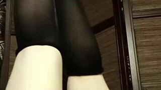 Amateur stockings fetish video