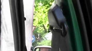 Brunette dives into a wild threesome with group fun. 😈