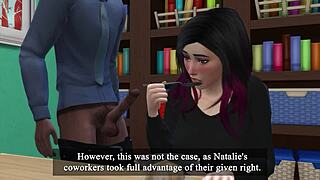 Free-Use Office Slut Humiliated by Workers in Part 5 - DDSims