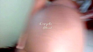 watch this ebony babe get doggystyled in see-through outfit