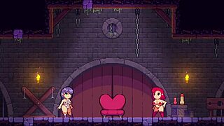 I'm Scarlet Maiden, bound in this misty hentai game threesome.