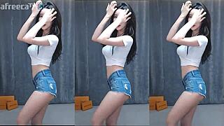 I Watched Cute Korean Girl Dance Seductively on Phone.