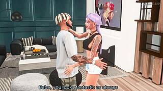 stripper enjoys sucking multiple guys in wild 3d sims 4 animation