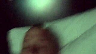 Wife with big tits sucks cock in intense blowjob session