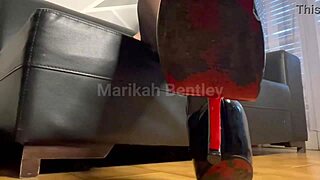 Bow Down to Mistress in Nylon for Foot Fetish Humiliation