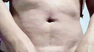 Travesti Masturbates Intensely In Crossdressing Session