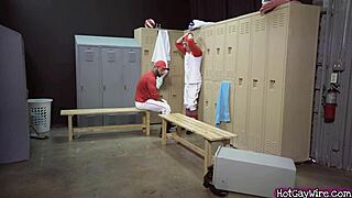 My coach came to comfort me while I was down. Can you believe this hardcore gay doggystyle action?!