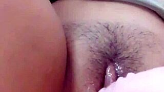 teen babe caught in solo action on cam