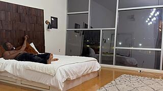 Ebony Babe Squirts Pussy at House Party While Fucking Stranger with Sloppy Blowjob.