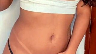 Girl masturbates alone