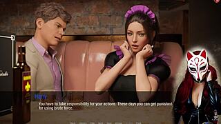 Kate 11 Stuns in Maid Cosplay with Stockings