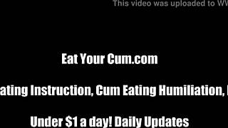 Raw It gets me really hot watching you eat your own cum cei. This femdom pov humiliation with liquid lunch fetish drives me wild.