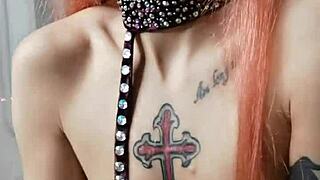 Nastya Fox Strips Naked in Wild Dance