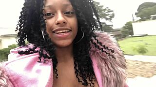 teen brunette teases with dildo before wild session with five hung studs