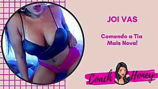 Secretly banging hot aunt in bathroom with guided jerk off instructions