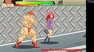 Beautiful woman in new Hentai game gets it from a hunk.