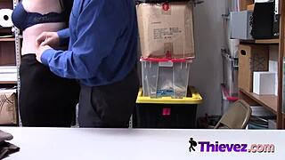 thick white chick fucked by investigator's huge cock