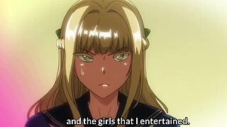 The blonde busty girl in this hentai animation gets fucked hard by multiple partners.