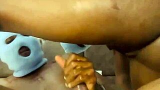 Pretty Curvy Woman Rides with Moans and Natural Tits