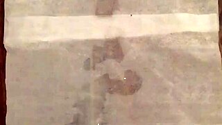 Slow motion jerk leading to cumshot on cock.