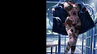 Ahegao HMV with Monster Big Black Cock in Interracial Anime Action