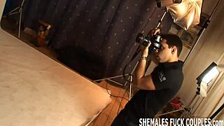 Shemale Surprise For Birthday Threesome