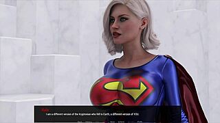 Blonde with big tits and shaved pussy plays with toys